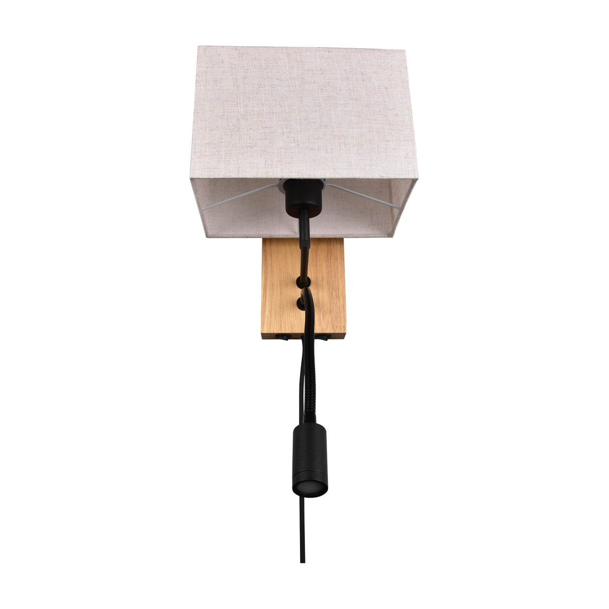 Nilam 2 Light Square Wall Light – Natural