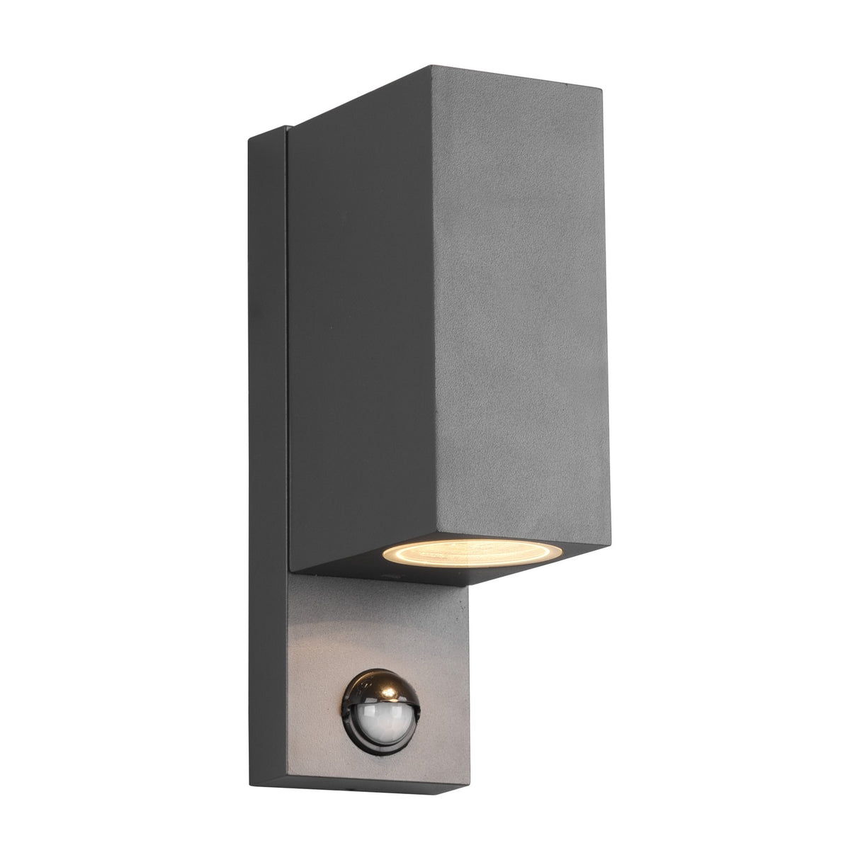 Roya Up Down Square 22cm PIR Outdoor Wall Light – Anthracite