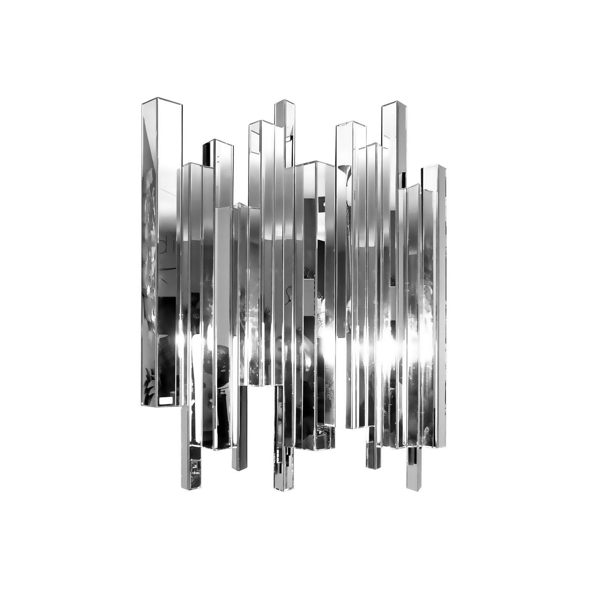 Crystalline Effect Mirror With Embossed Edges - 120x150cm