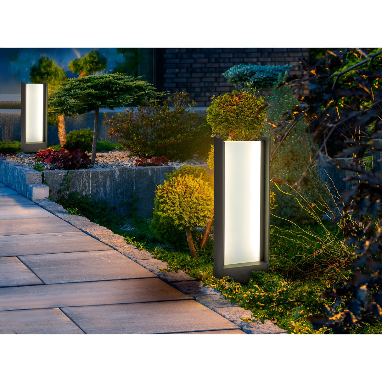 Matia LED Bollard Light 50cm - Grey