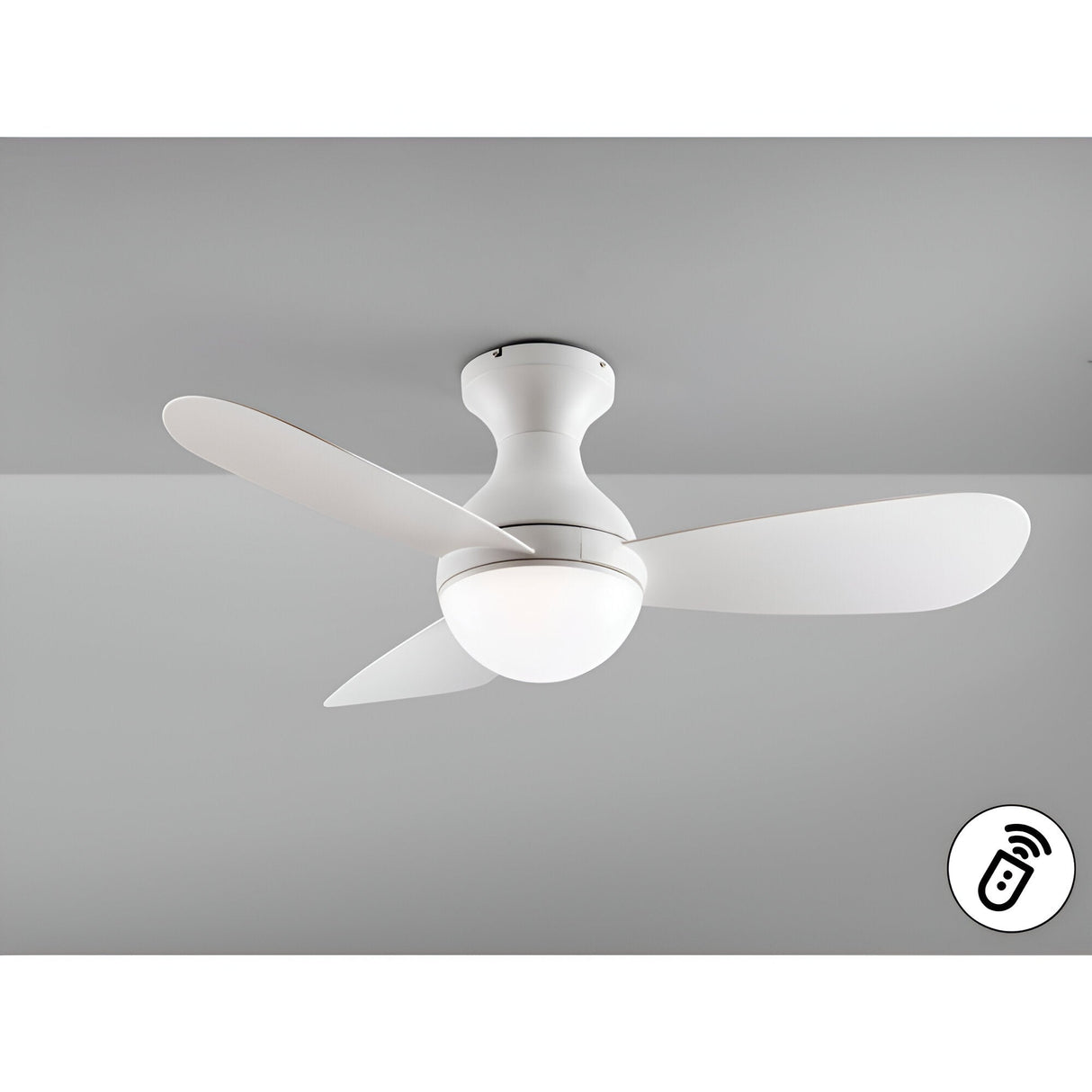 Vito CCT Dimmable LED Ceiling Fan Light - White