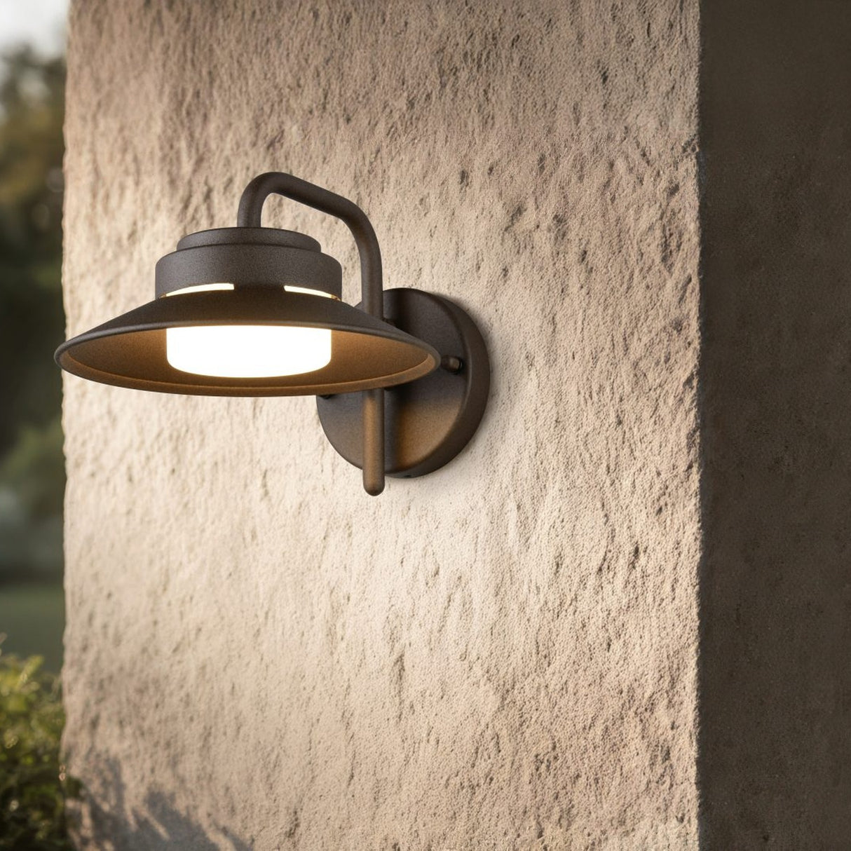 Atrato Lantern Outdoor Wall Light – Rust