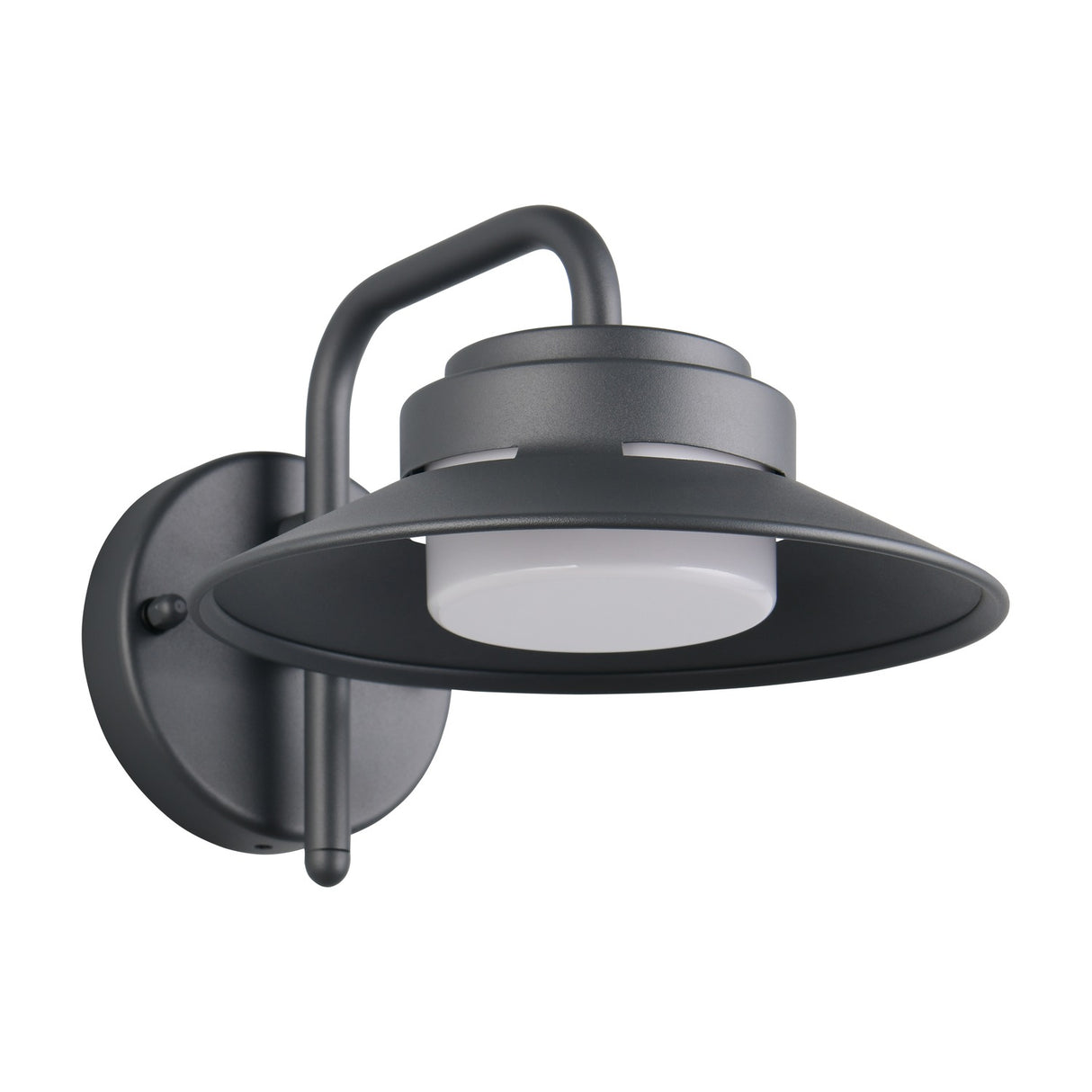 Atrato Glass Outdoor Wall Light – Anthracite