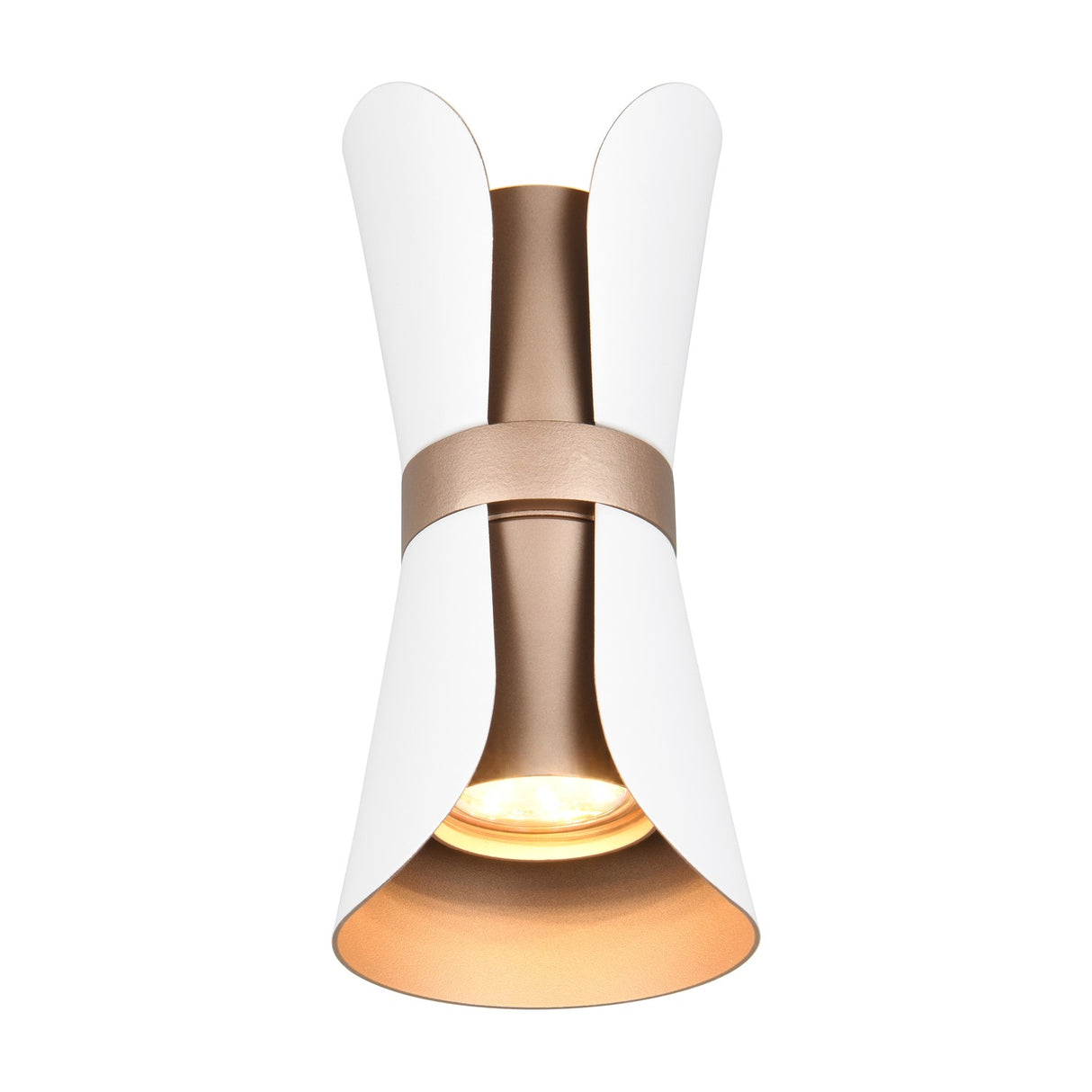 Coat 2 Light Up Down Cone Wall Light – Matt White