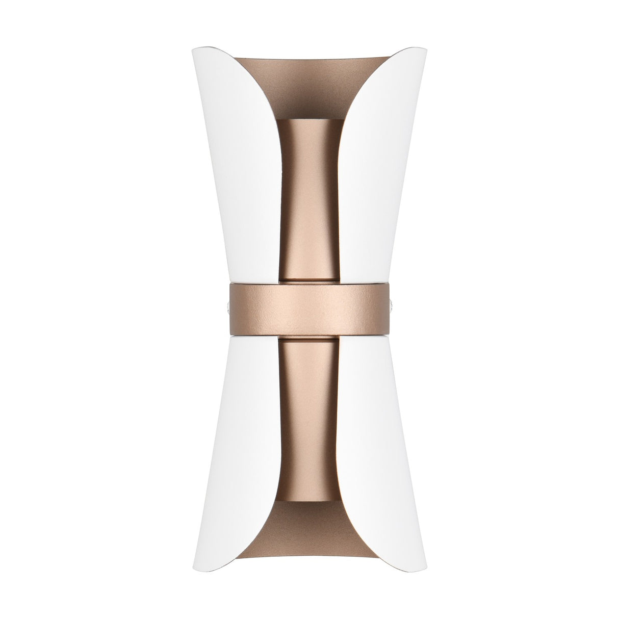 Coat 2 Light Up Down Cone Wall Light – Matt White