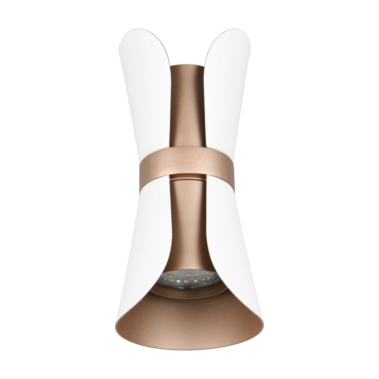 Coat 2 Light Up Down Cone Wall Light – Matt White