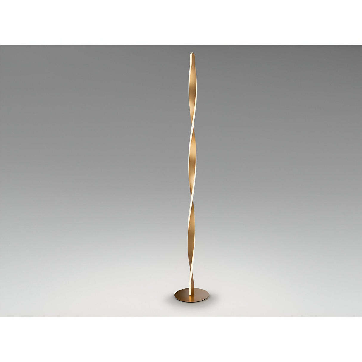 Twist LED Floor Lamp 40W 3000K - Brushed Gold