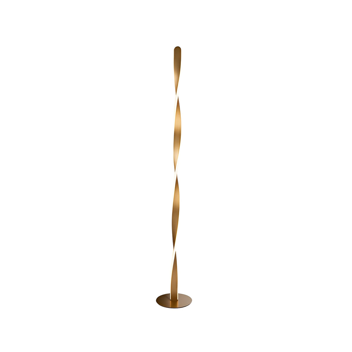 Twist LED Floor Lamp 40W 3000K - Brushed Gold