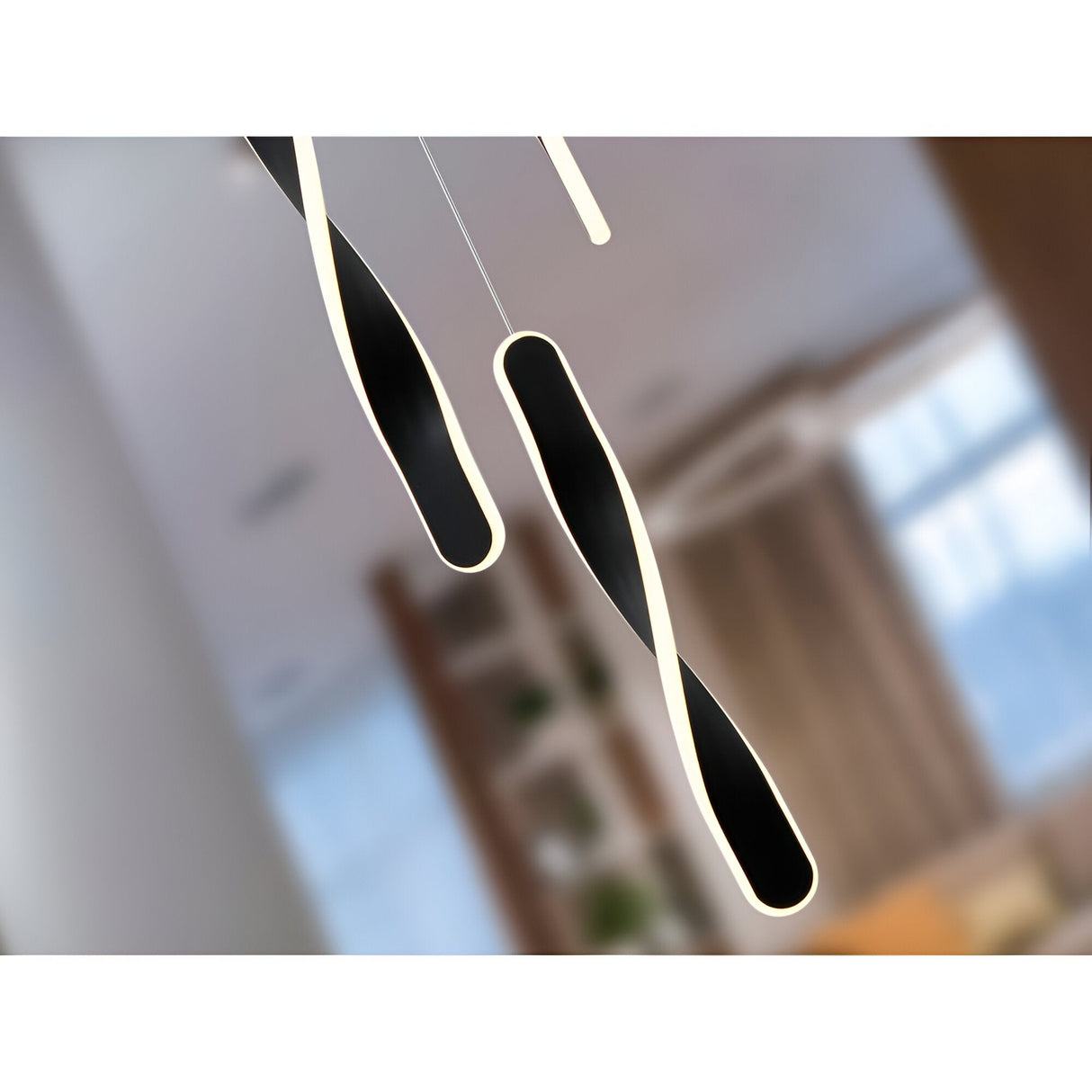 Twist 3 Light Dimmable LED Cluster Pendant Light 30W 3000K - Black