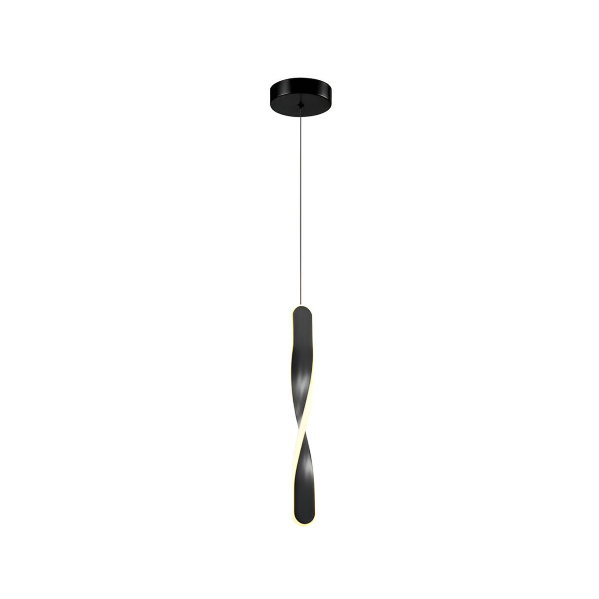 Twist LED Pendant Light 11W 3000K - Matte Black