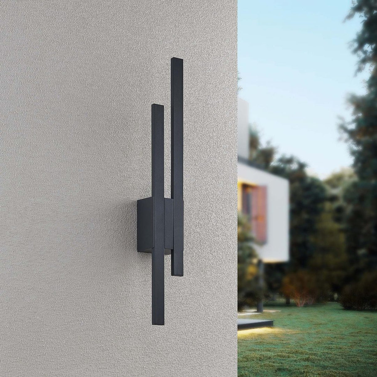 Tawa 2 Light LED Outdoor Wall Light – Anthracite