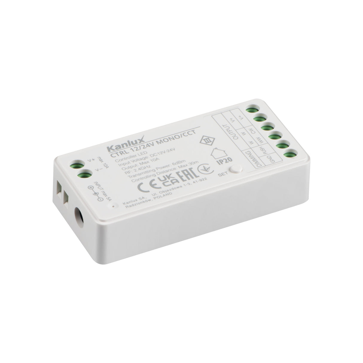 12-24V DC CCT LED Controller Receiver 75mm IP20