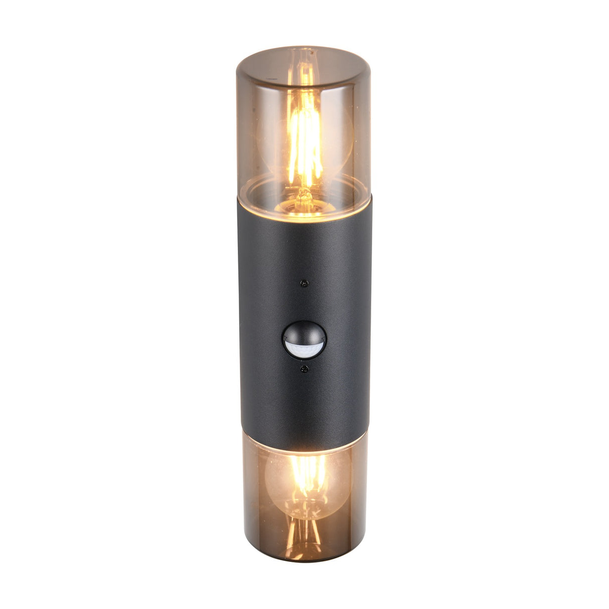 Hoosic 2 Light Up Down PIR Outdoor Wall Light – Matt Black