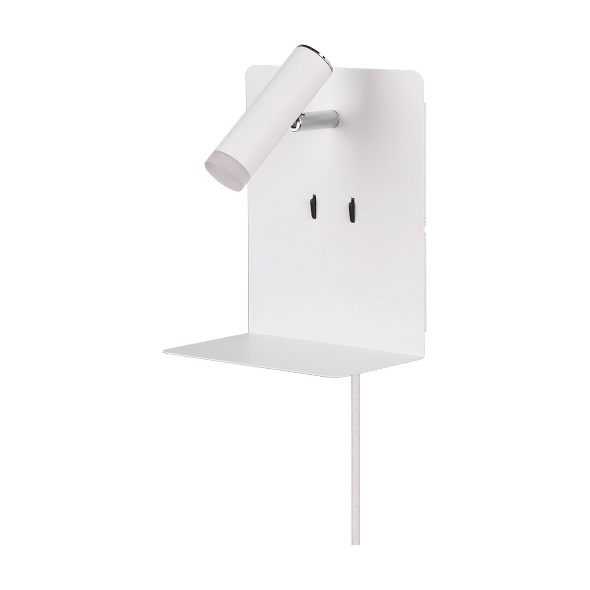 Element 2 Light LED USB Wall Light – Matt White
