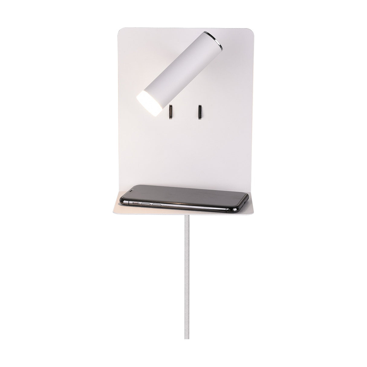 Element 2 Light LED USB Wall Light – Matt White