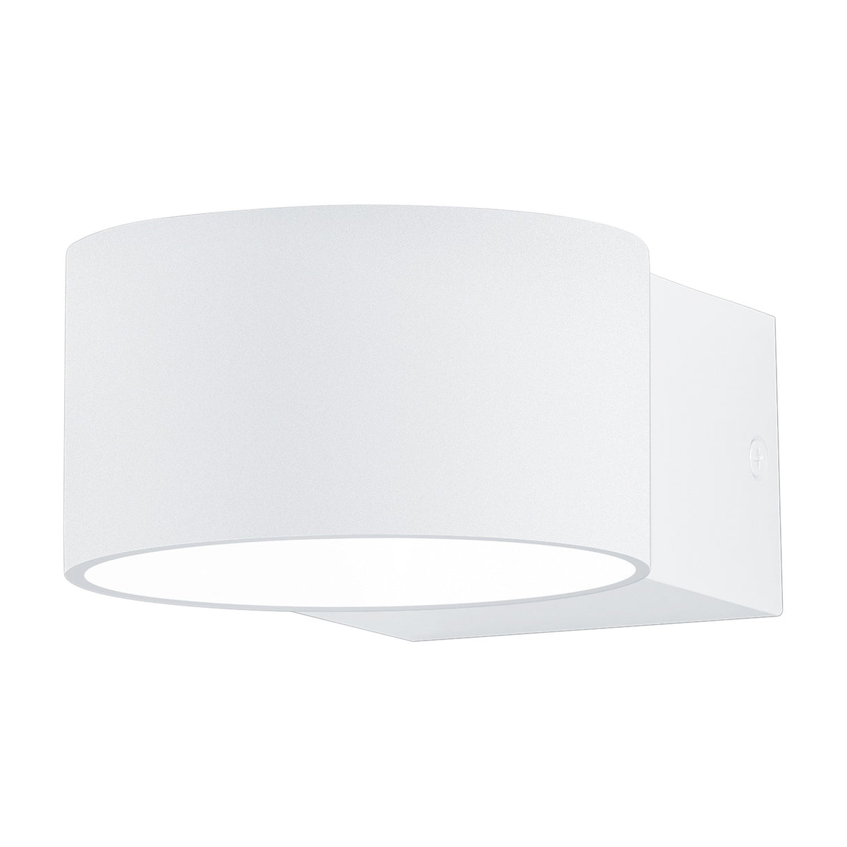 Lacapo LED Up Down Round Wall Light – Matt White