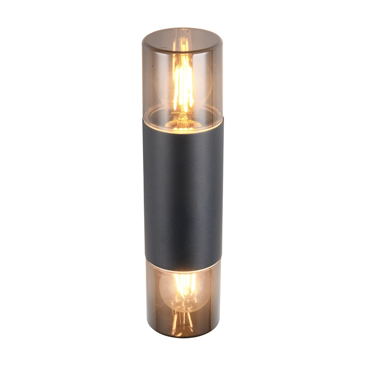 Hoosic 2 Light Up Down Outdoor Wall Light – Matt Black