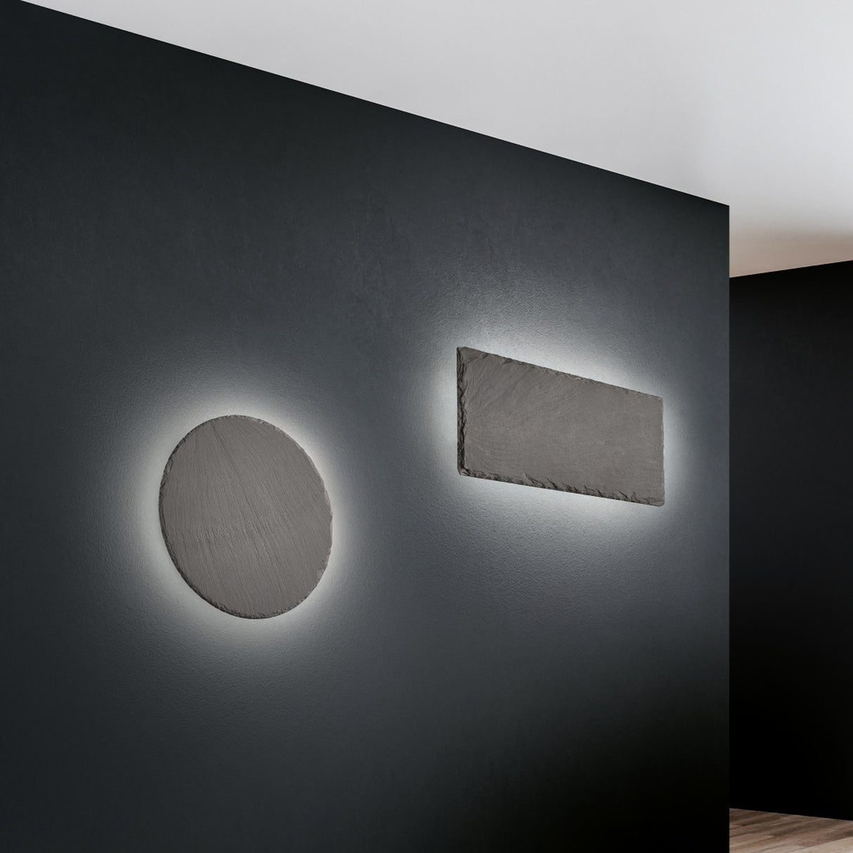 Raven LED Panel Wall Light – Black