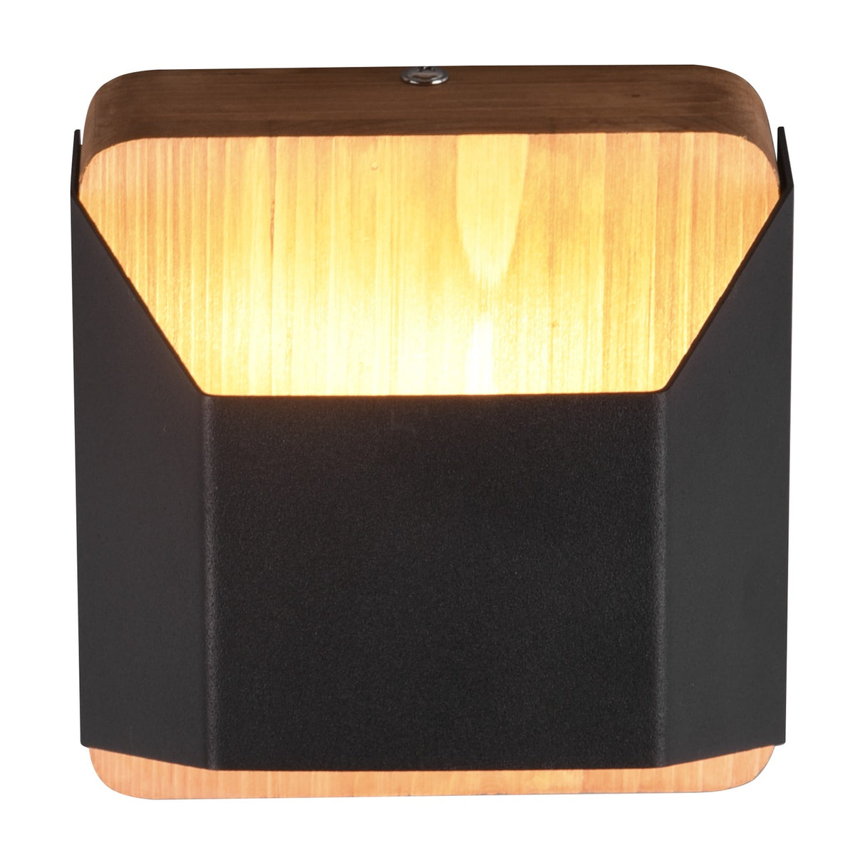 Arino LED Up Down Square Wall Light – Matt Black