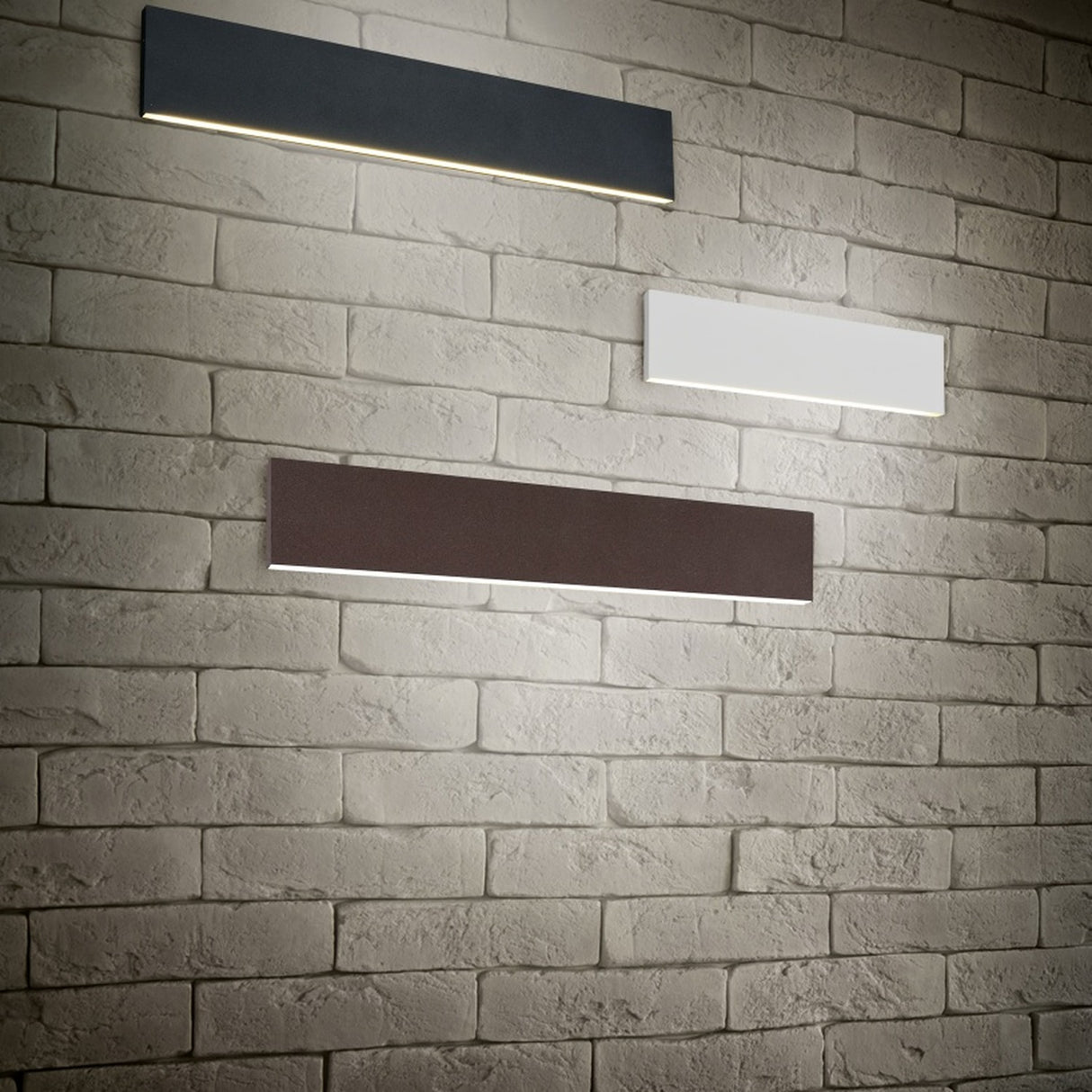 Concha LED Up Down Grey Wall Light – Anthracite