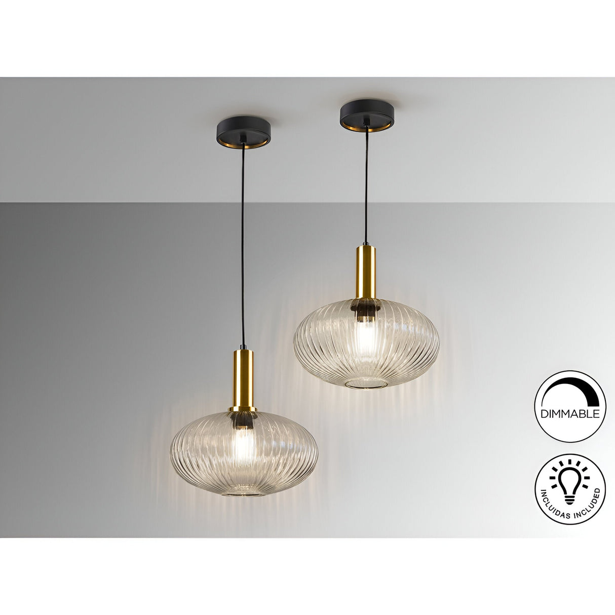 Norma 1 Light Glass Pendant - Clear