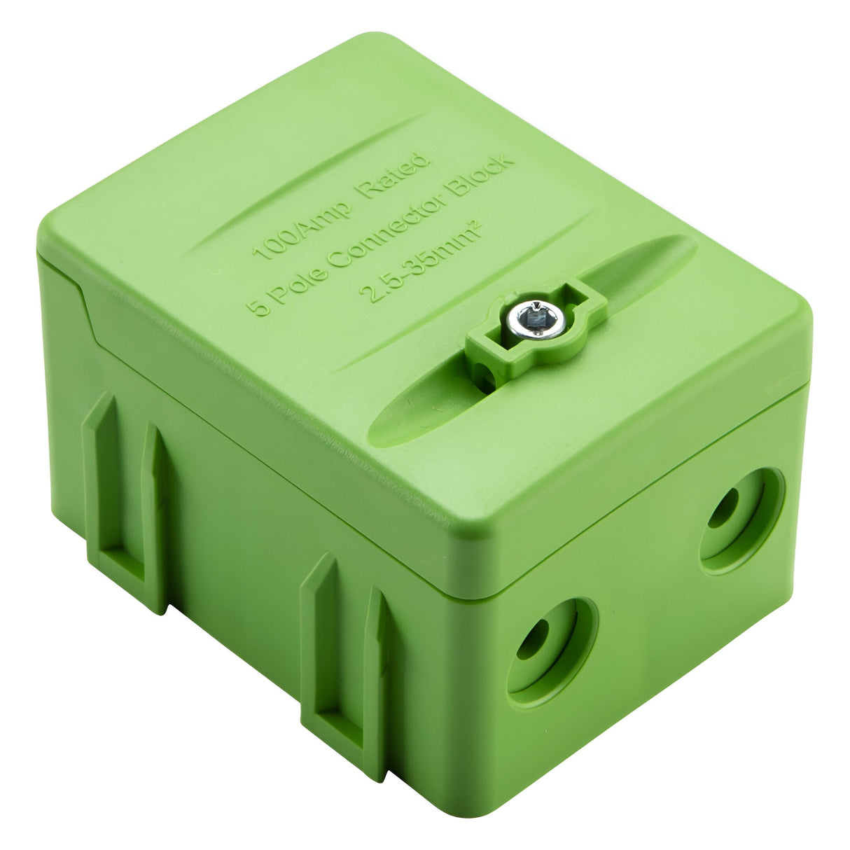 100A 5-Way SP Connector Block - Green (E)