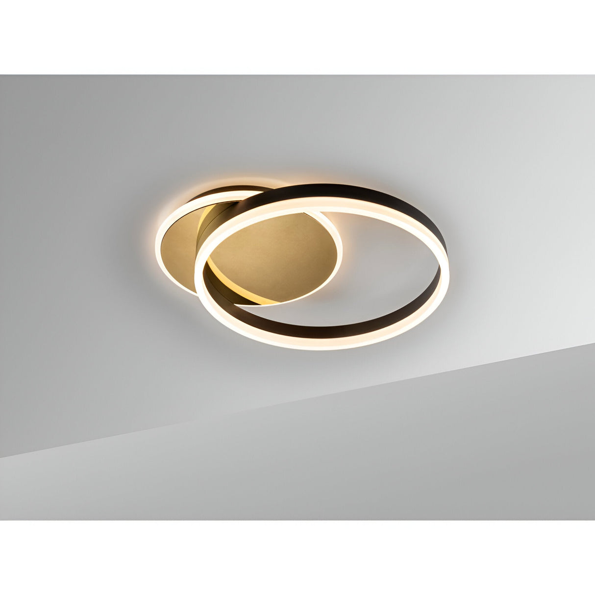 Oriel LED Wall/Flush Ceiling Light 38W 3000K - Gold/Black