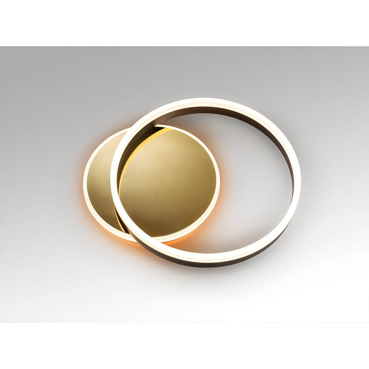 Oriel LED Wall/Flush Ceiling Light 38W 3000K - Gold/Black