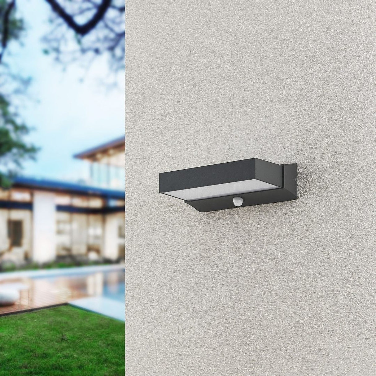 Cuando LED Up Down PIR Outdoor Wall Light – Anthracite