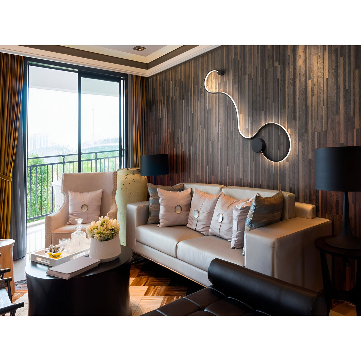 Grafos LED Large Wall Light 19.5W 3000K - Matte Black