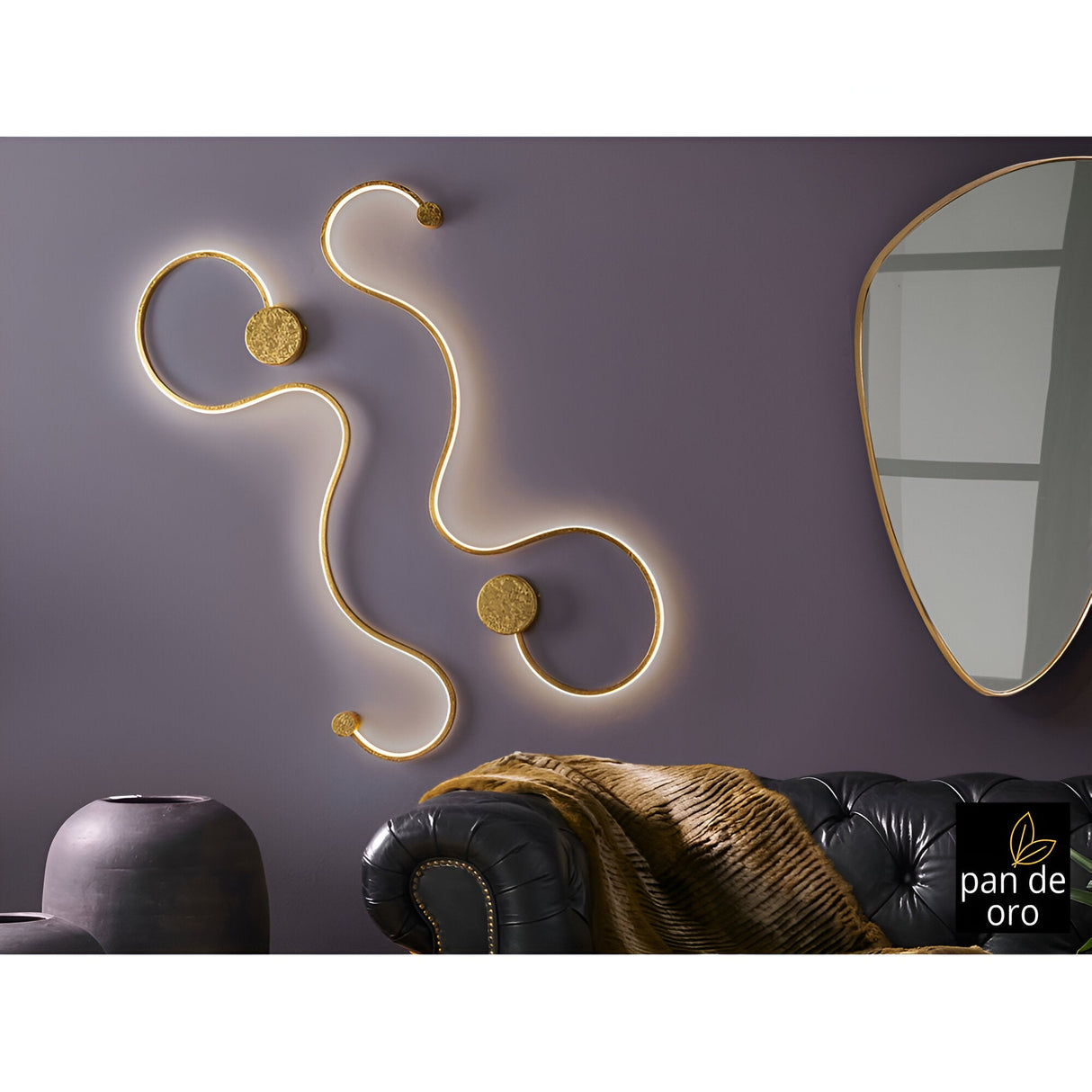 Grafos LED Large Wall Light 19.5W 3000K - Gold Leaf