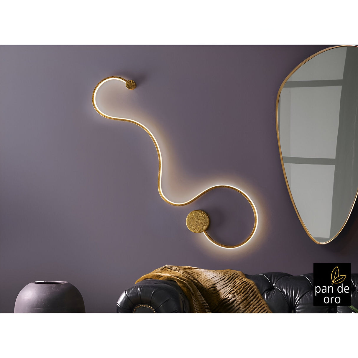 Grafos LED Large Wall Light 19.5W 3000K - Gold Leaf