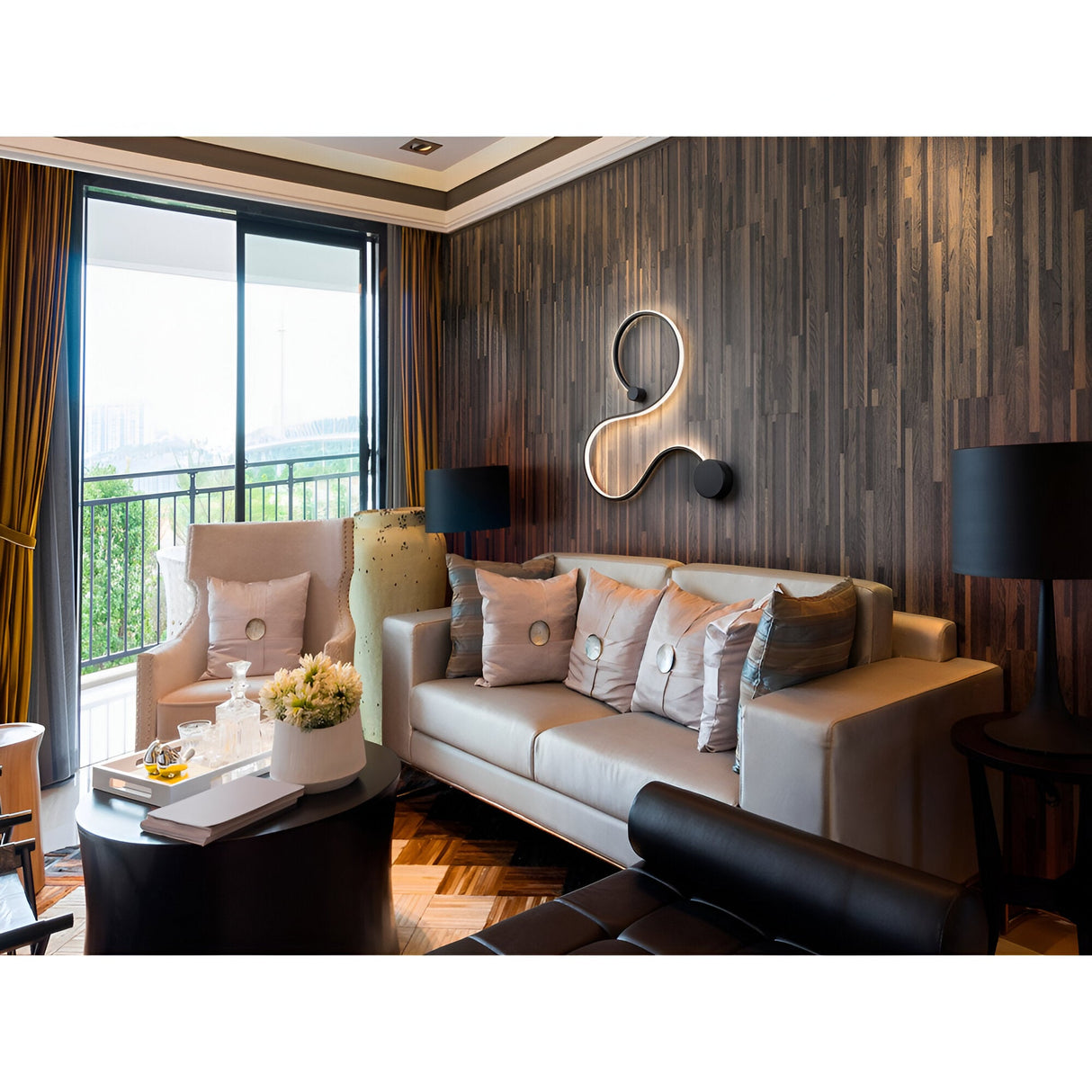 Grafos LED Small Wall Light 19.5W 3000K - Matte Black