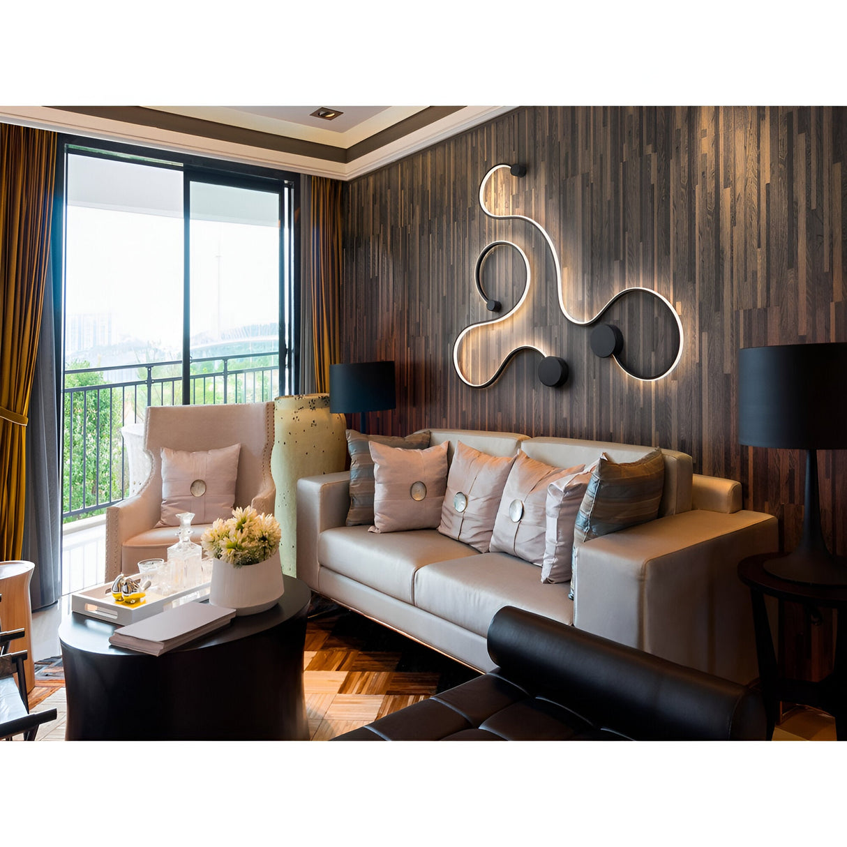 Grafos LED Small Wall Light 19.5W 3000K - Matte Black