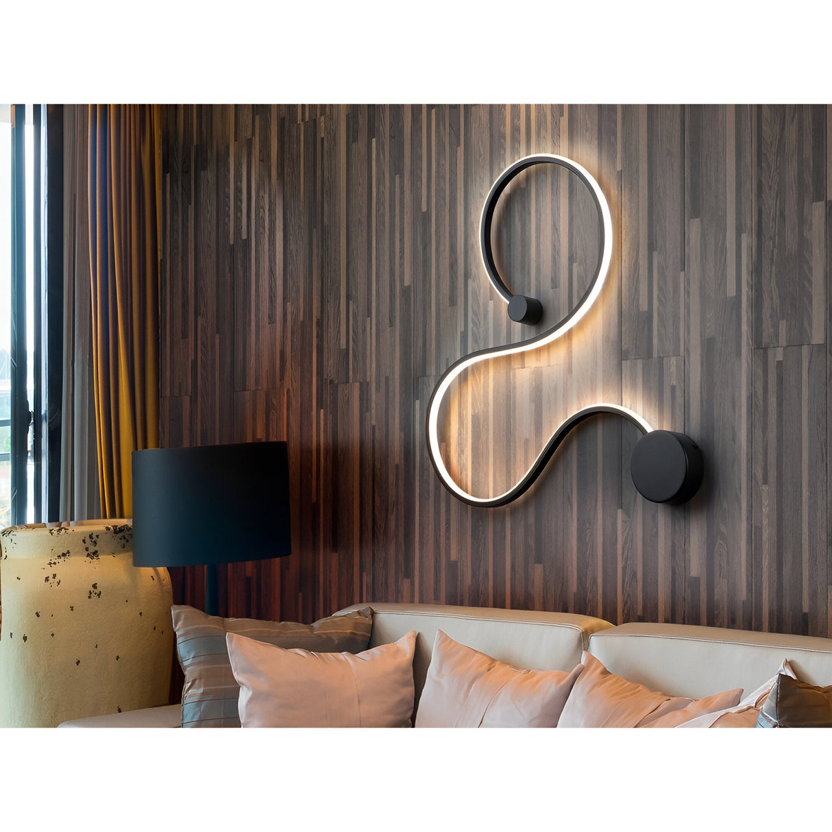 Grafos LED Small Wall Light 19.5W 3000K - Matte Black