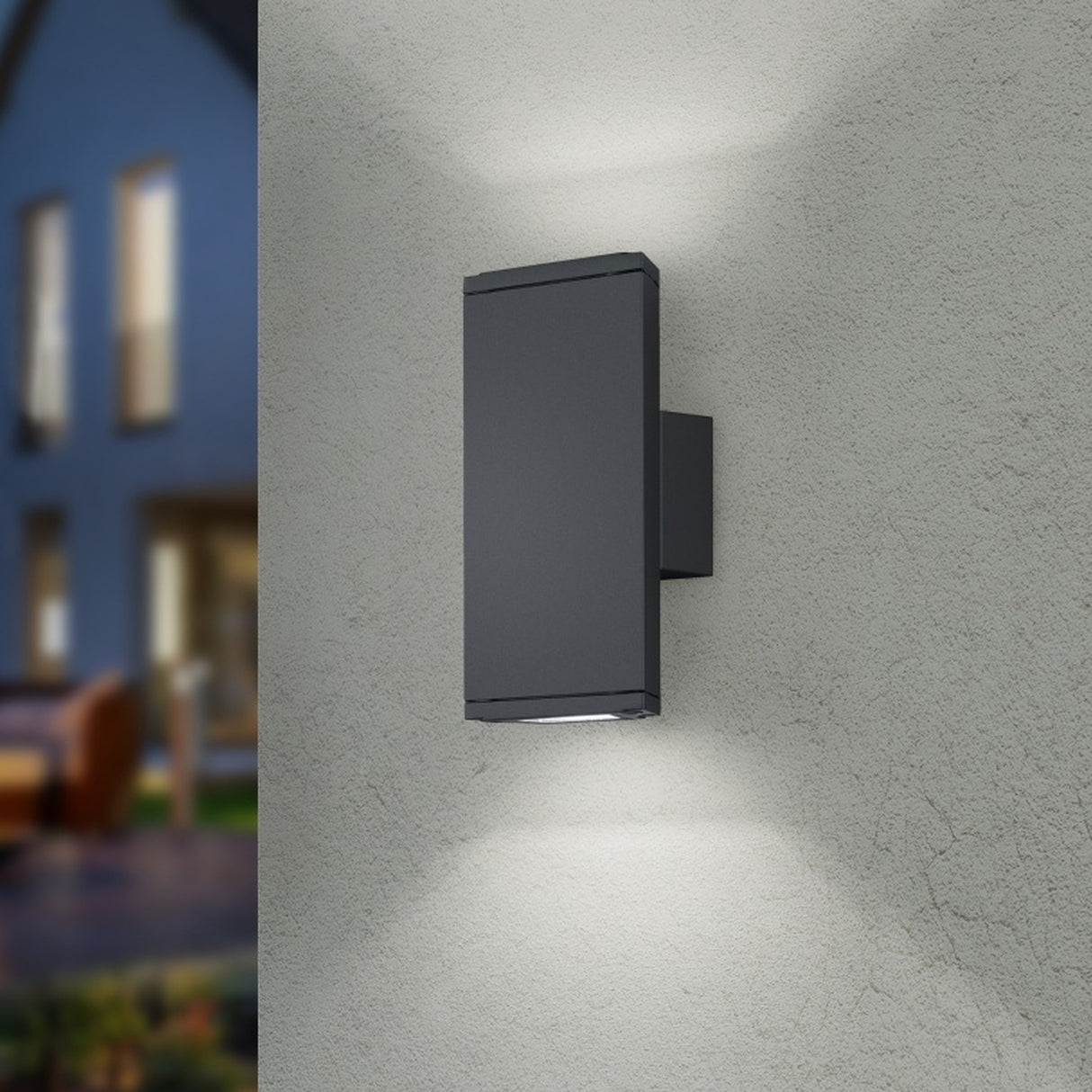 Colorado 2 Light LED Up Down Outdoor Wall Light – Anthracite