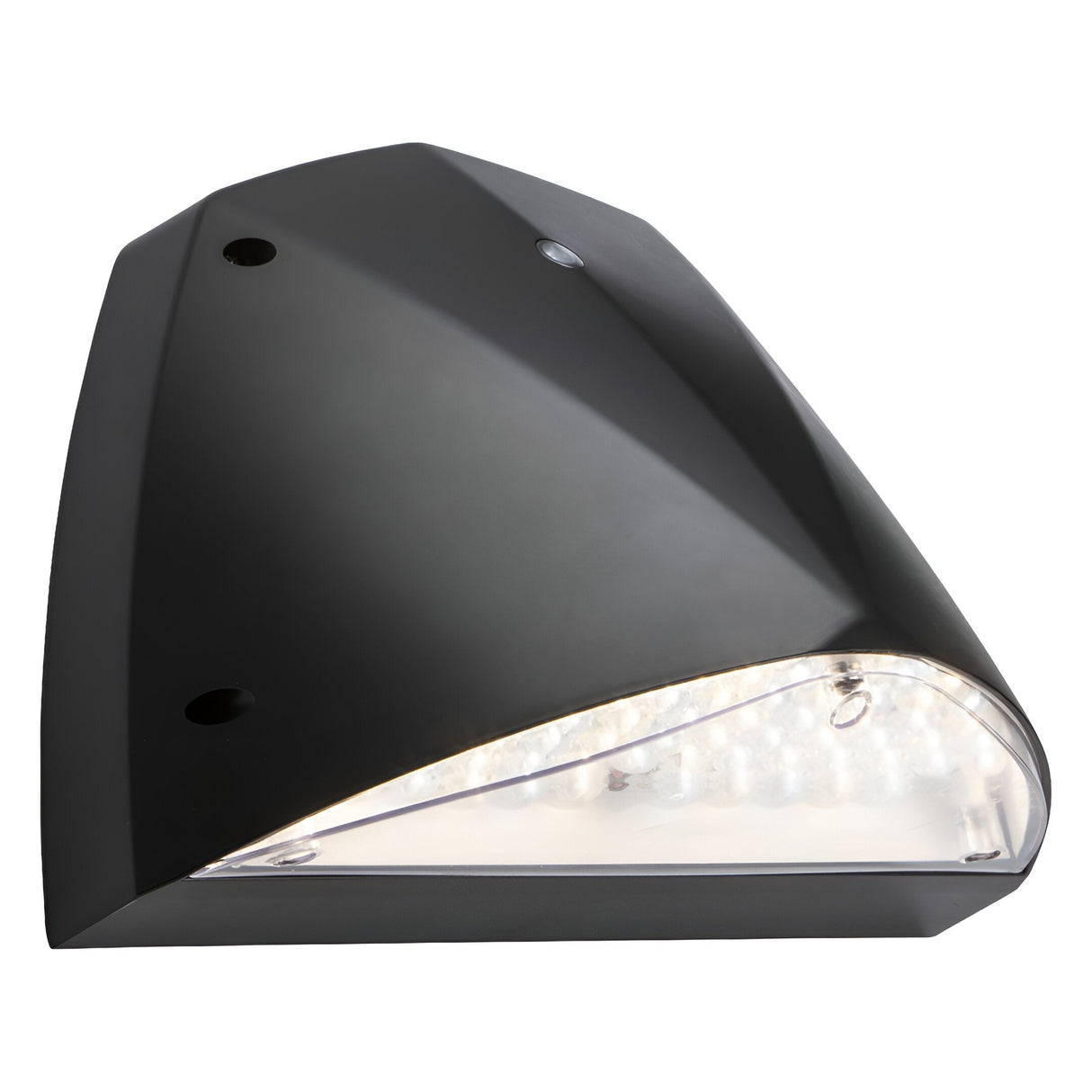 Asymmetric LED CCT Wall Light With Photocell Sensor - Black