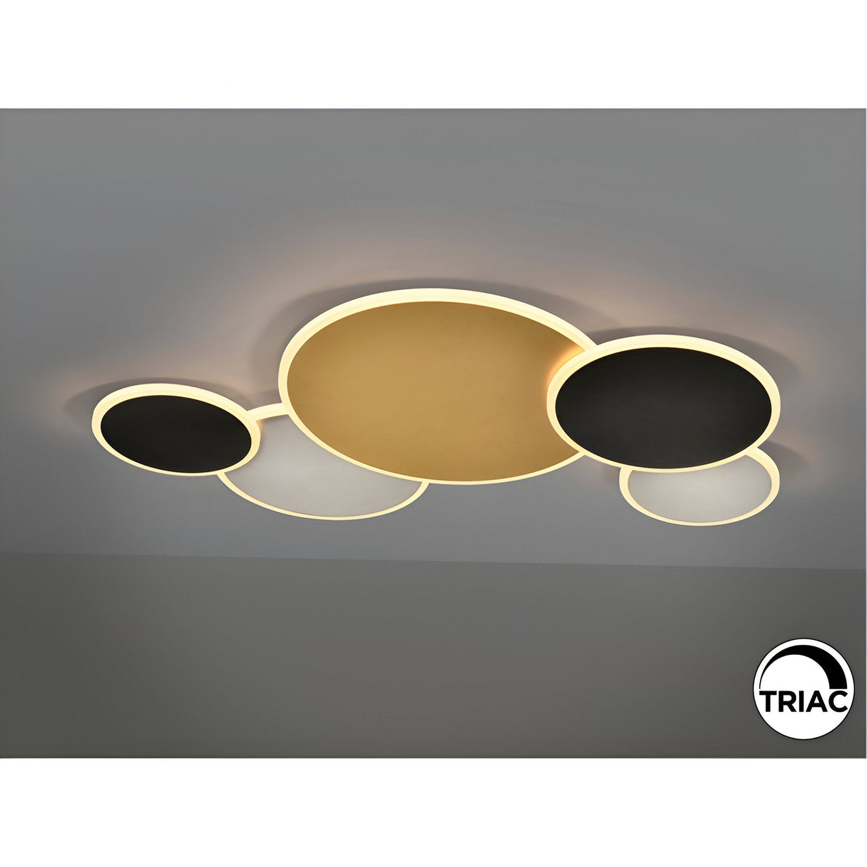 Umbra Dimmable LED Flush Light 48W 3000K - Multicoloured