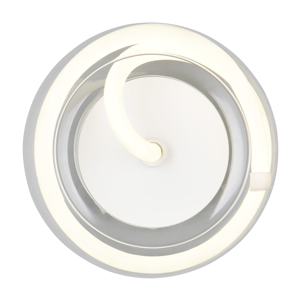 Tarsia LED Glass Wall Light – Matt White