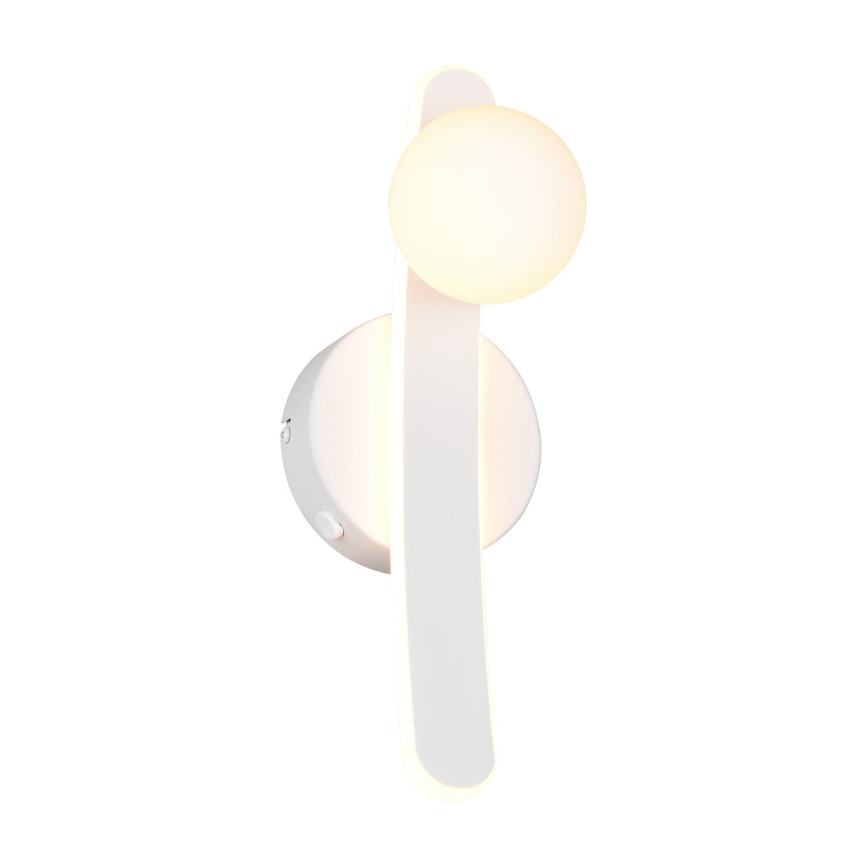 Napoli LED Glass Wall Light – Matt White