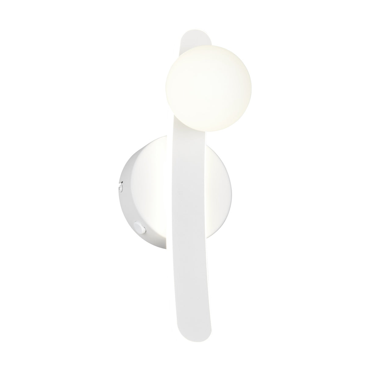 Napoli LED Glass Wall Light – Matt White