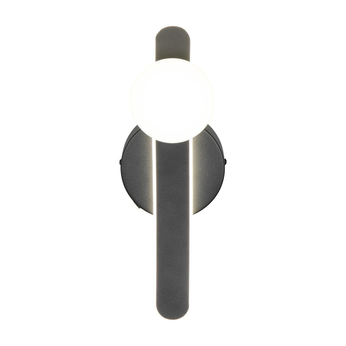 Napoli LED Glass Wall Light – Matt Black