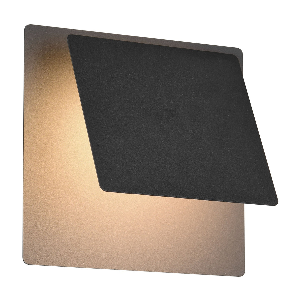 Mio LED Square Wall Light – Matt Black