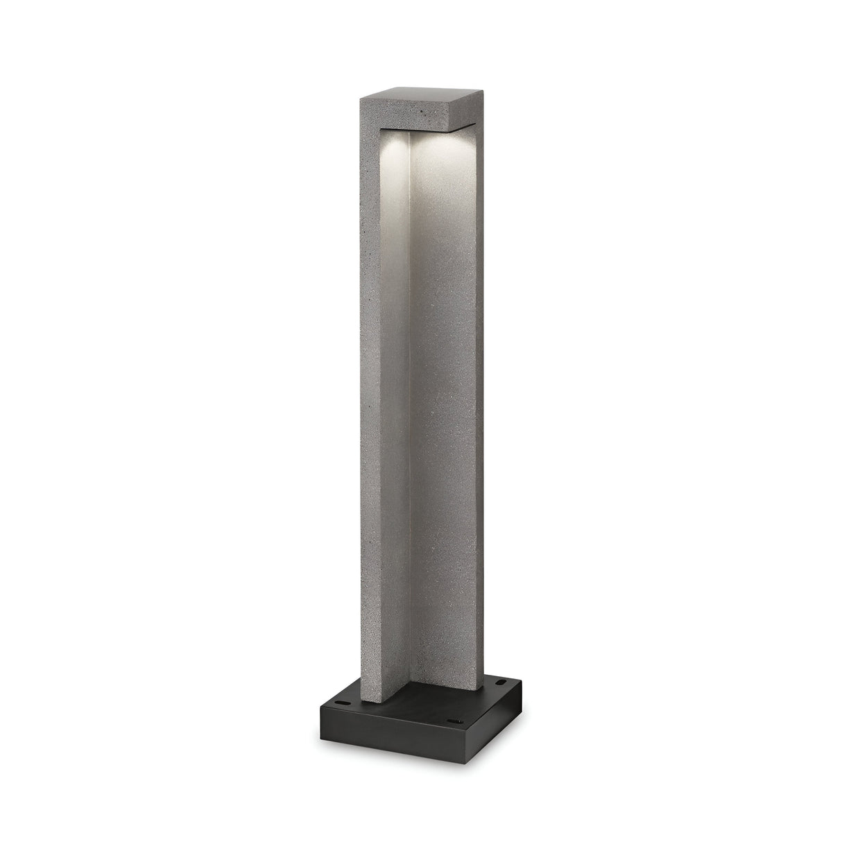 Introducing the Starry Outdoor LED Bollard Light—a contemporary outdoor lighting solution. This 74cm fixture features a sleek, rectangular grey design with a black base and offers an IP55-rated protection. Emitting a soft, energy-efficient glow from its top with its 9W power at 3000K, it provides stylish illumination for any outdoor setting.