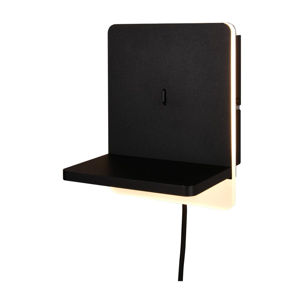 Fairfield LED USB Square Wall Light – Matt Black