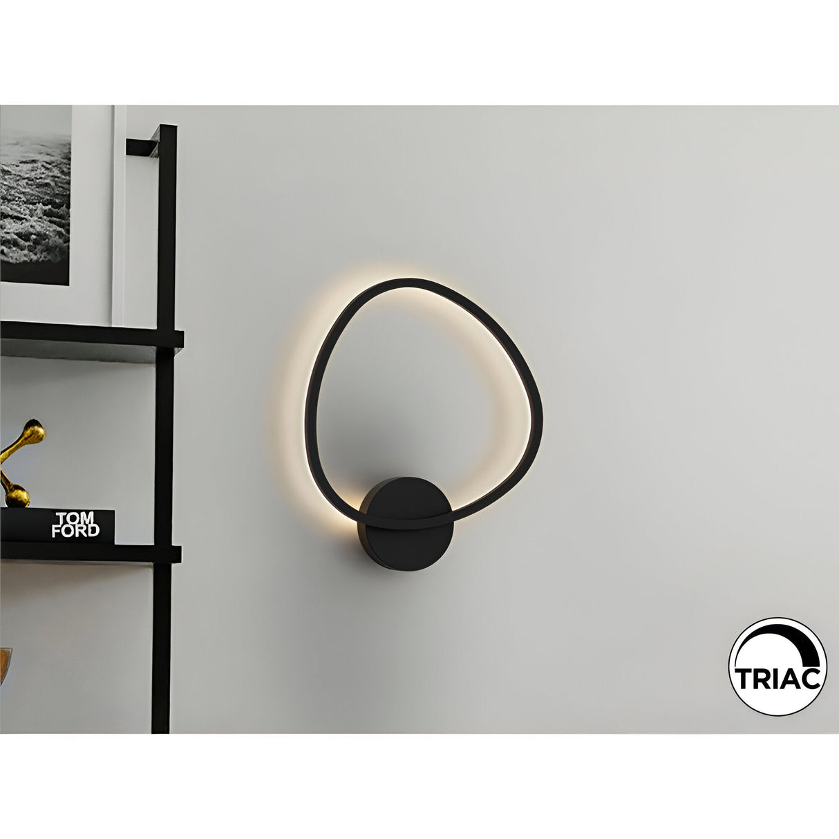 Opalis LED Wall Light 27W 3000K - Matte Black