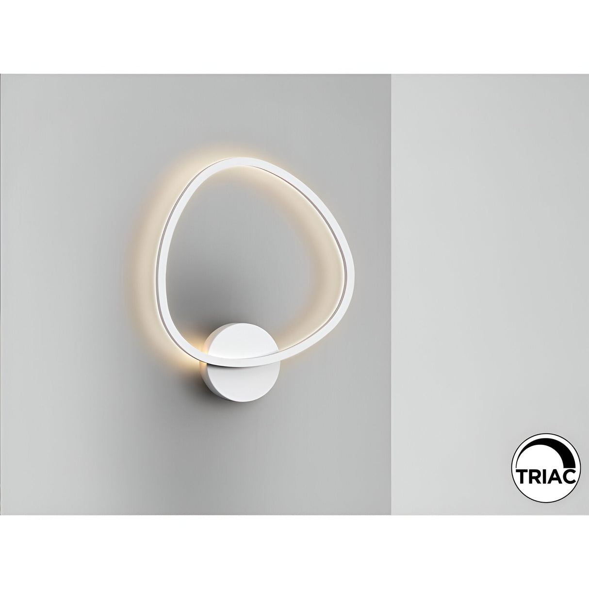 Opalis Dimmable LED Wall Light 27W 3000K - White