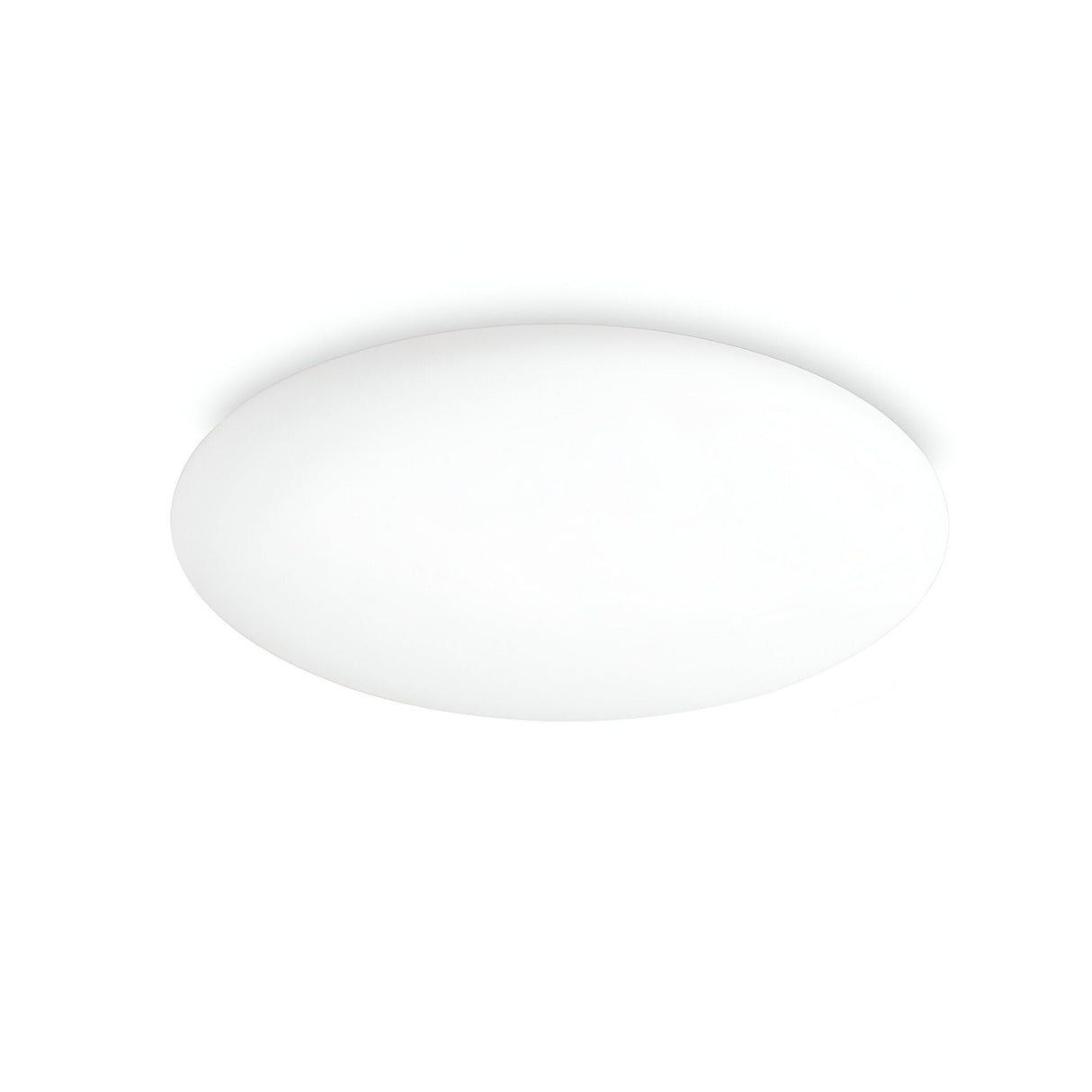 The Mirage LED Ceiling & Wall Light 22.5W 3000K in White, measuring 40cm, features a smooth, minimalist design that mounts seamlessly to a white ceiling. This modern light fixture offers soft and energy-efficient illumination while blending effortlessly with its surroundings.