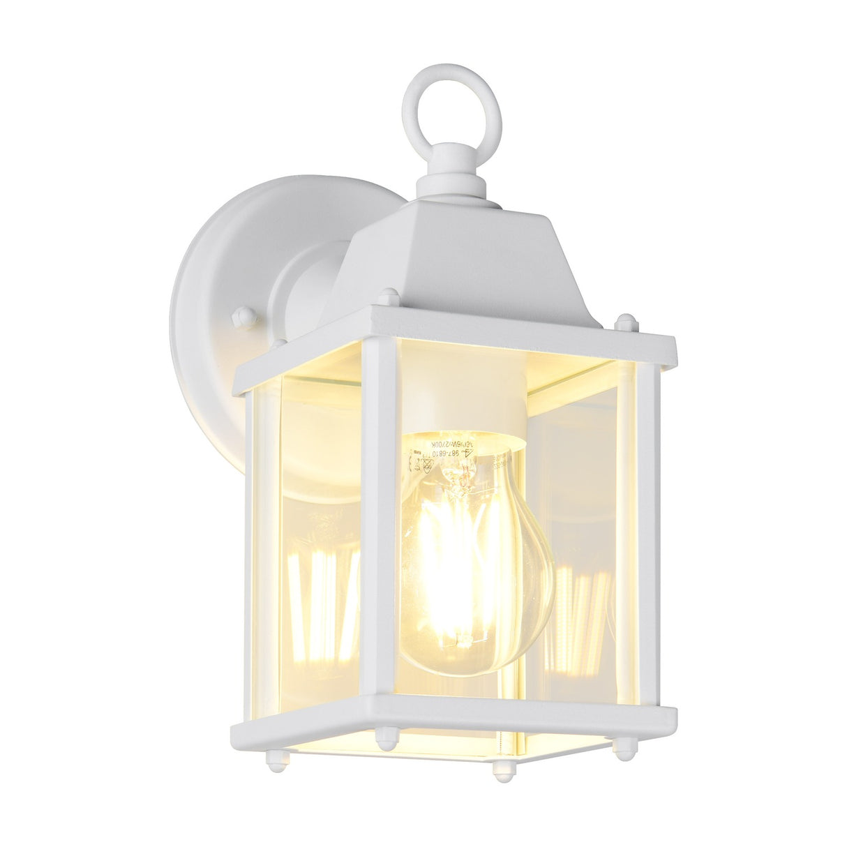 Mirande Lantern Outdoor Wall Light – Matt White