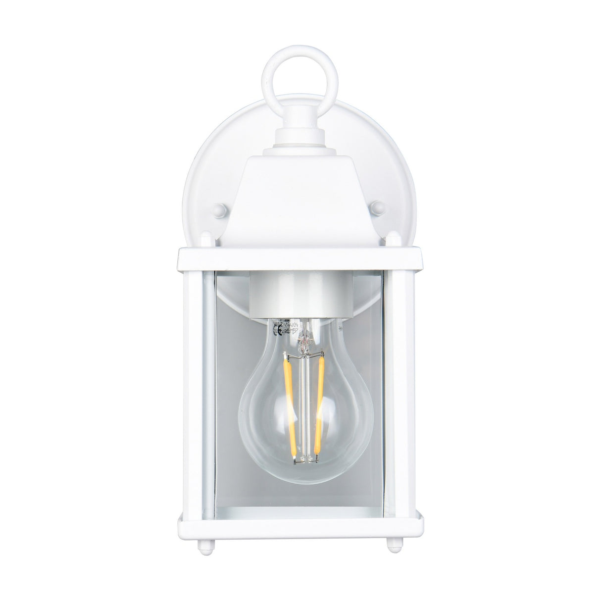 Mirande Lantern Outdoor Wall Light – Matt White